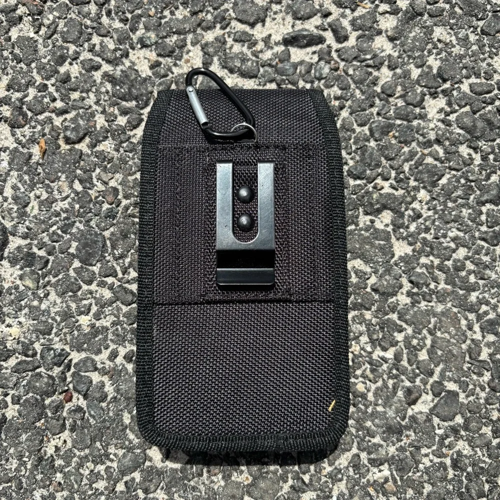 Universal Black Phone Pouch Case - Protective Belt/Bag Sleeve